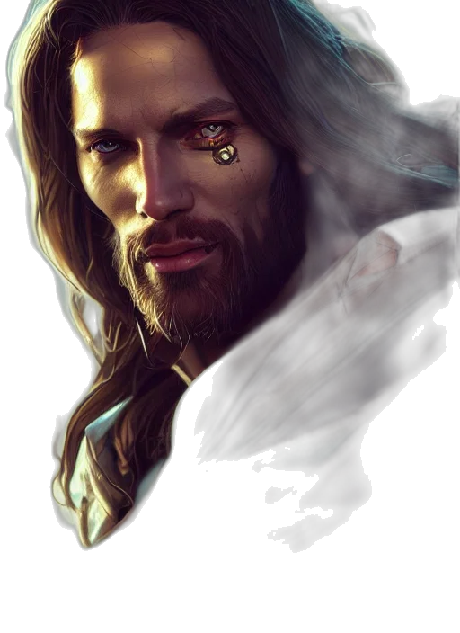 face, fantasy art, photorealistic, concept art transparent PNG cut-out