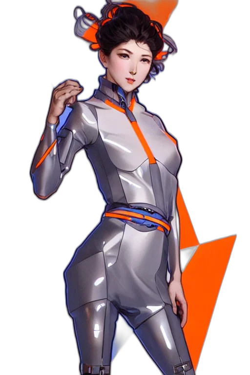 robot, dress, staff, concept art transparent PNG cut-out
