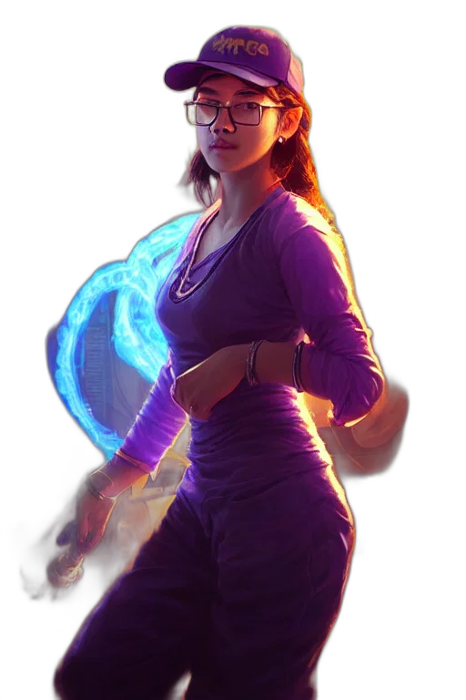 staff, concept art, fantasy art, cyberpunk transparent PNG cut-out