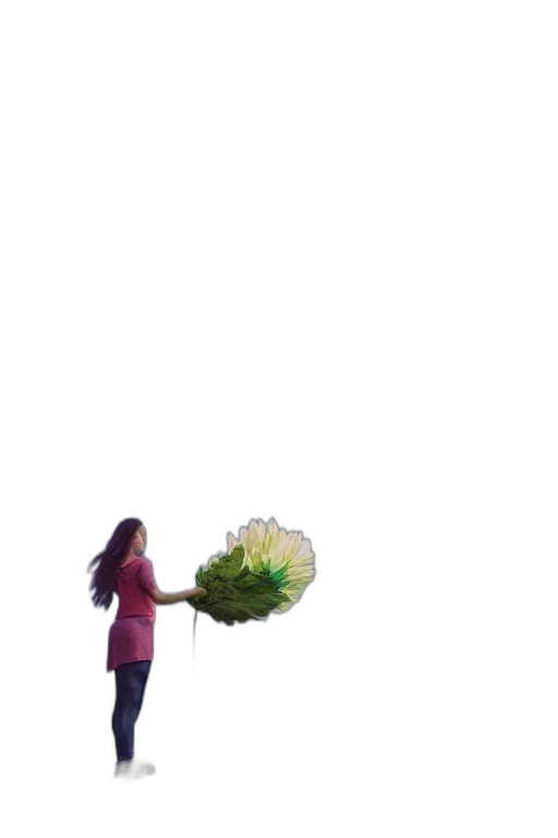umbrella, flower, creature, staff, 3d render, pixel art, photorealistic, concept art transparent PNG cut-out
