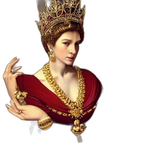 crown, jewelry, concept art, photorealistic transparent PNG cut-out