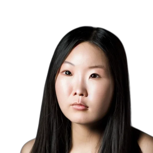 face, hair, staff, dress transparent PNG cut-out