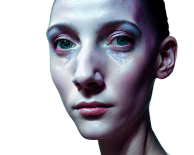 face, robot, jewelry, mask, photorealistic, concept art, oil painting, 3d render transparent PNG cut-out