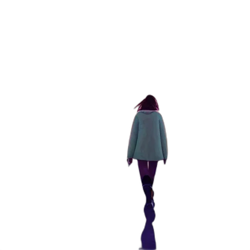 jacket, dress, umbrella, robot, 3d render, pixel art, concept art, anime transparent PNG cut-out