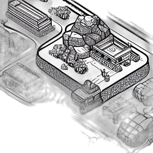 car, weapon, robot, concept art, 3d render, comic book art, cartoon, isometric transparent PNG cut-out