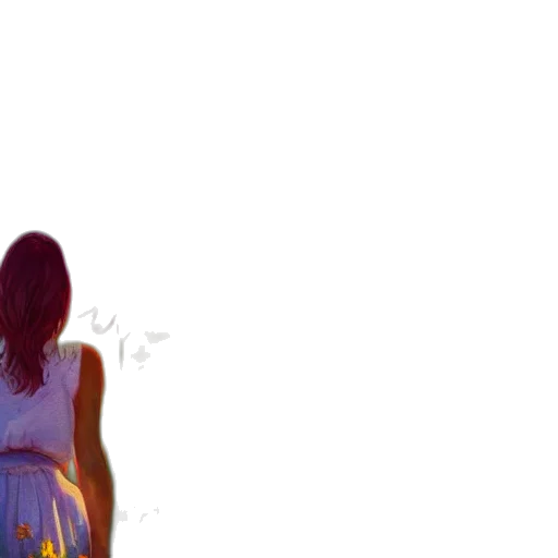 dress, hair, robot, creature transparent PNG cut-out