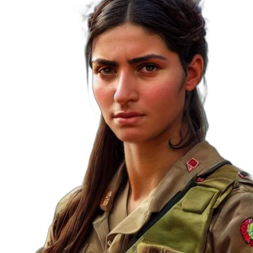 face, staff, weapon, photorealistic transparent PNG cut-out