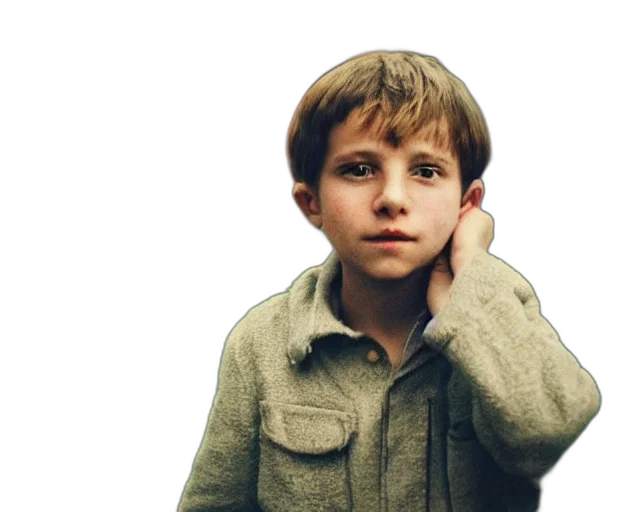 face, photorealistic, 3d render, lomographic, portrait, photo, soviet, boy transparent PNG cut-out