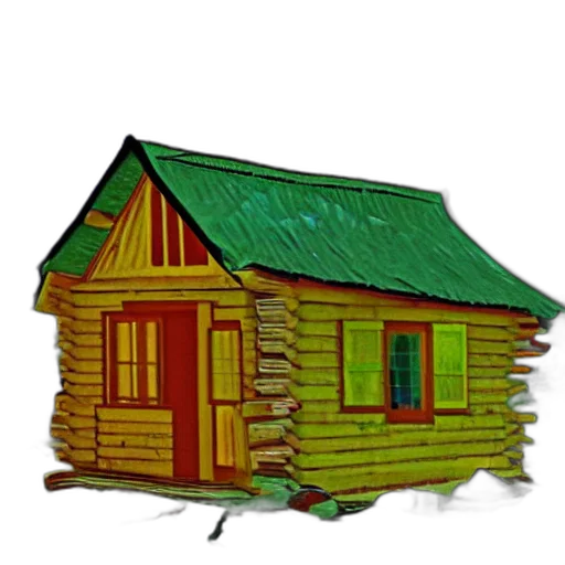 building, furniture, 3d render, concept art, photorealistic, pixel art, snow, forest transparent PNG cut-out