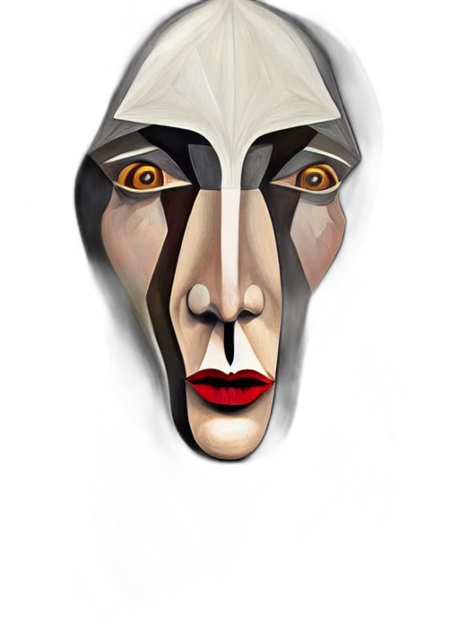 mask, face, jewelry, creature transparent PNG cut-out