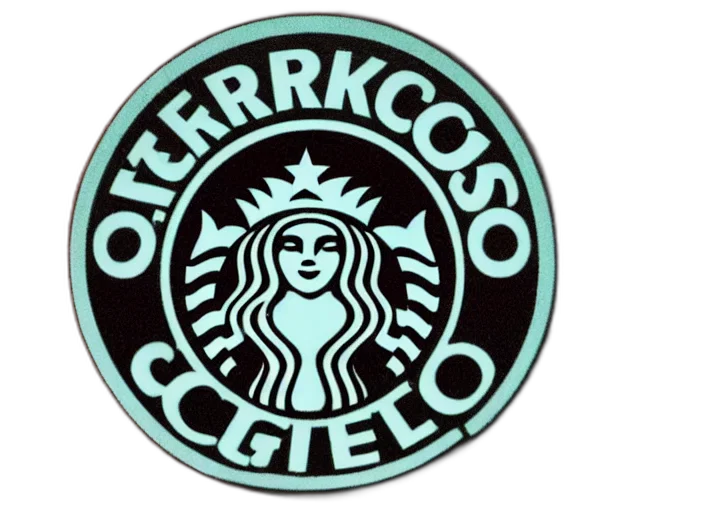 vaporwave, 3d render, starbuck, logo, dirty, dog, disgusted, look transparent PNG cut-out
