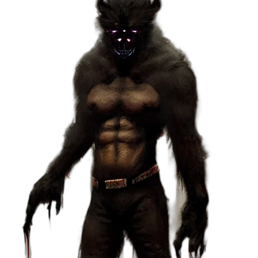 creature, animal, staff, mask, concept art, fantasy art, 3d render, comic book art transparent PNG cut-out
