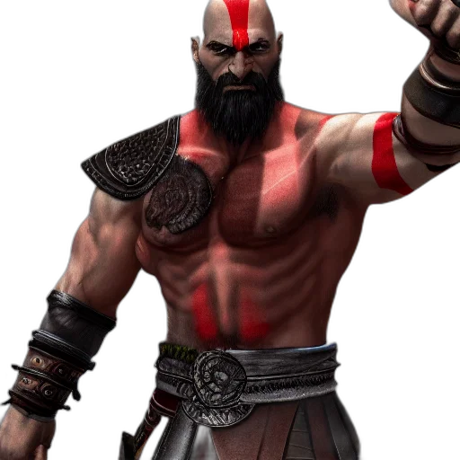 staff, weapon, sword, concept art, 3d render, fantasy art, red, kratos transparent PNG cut-out
