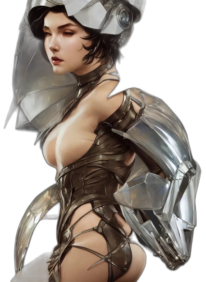 weapon, sword, robot, dress transparent PNG cut-out