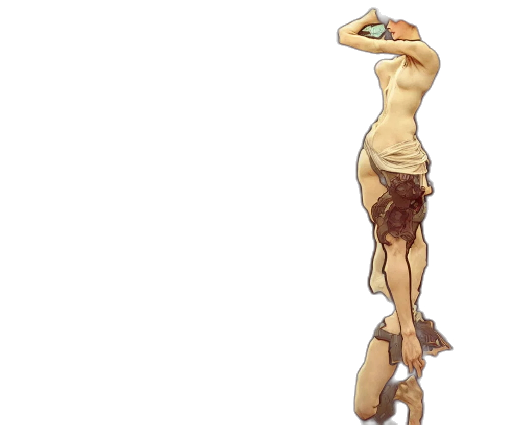 food, dress, staff, hat transparent PNG cut-out