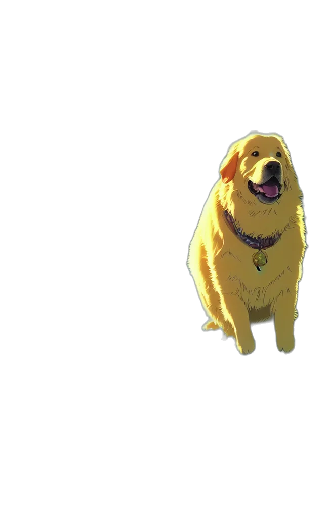 animal, creature, staff, 3d render, concept art, photorealistic, pixel art, golden transparent PNG cut-out