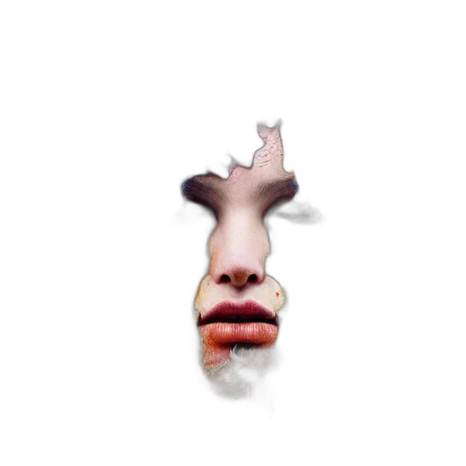 face, mask, creature, crown, photorealistic, 3d render, concept art, pixel art transparent PNG cut-out