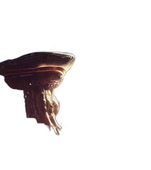 crown, hat, hair, umbrella, 3d render, concept art, photorealistic, outer space transparent PNG cut-out