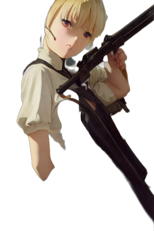 weapon, staff, sword, face, anime, concept art, cartoon, pixel art transparent PNG cut-out