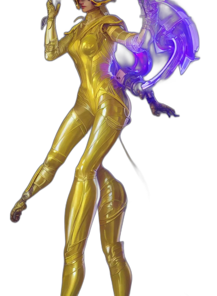 staff, concept art, fantasy art, cyberpunk, 3d render, neon lights, outer space, golden transparent PNG cut-out