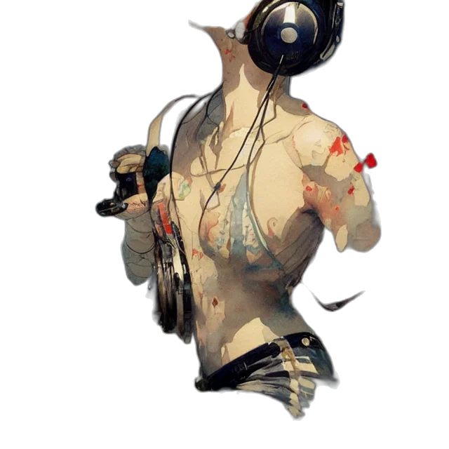 staff, mask, weapon, jewelry, concept art, cyberpunk, fantasy art, pixel art transparent PNG cut-out
