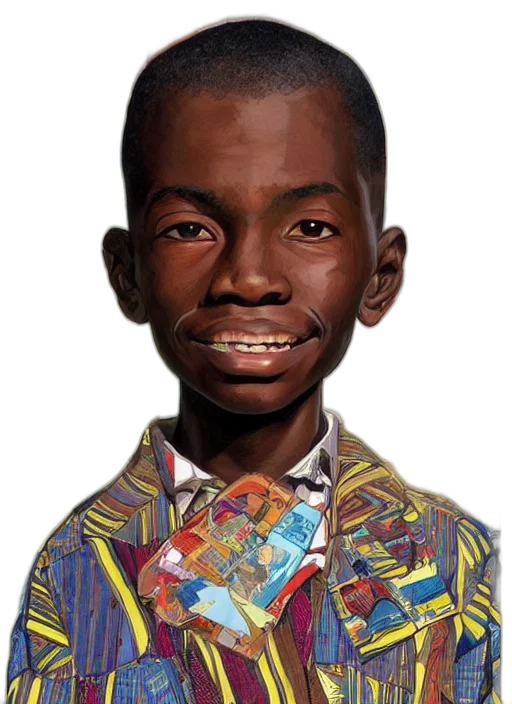 face, jacket, robot, jewelry, photorealistic, cartoon, concept art, comic book art transparent PNG cut-out