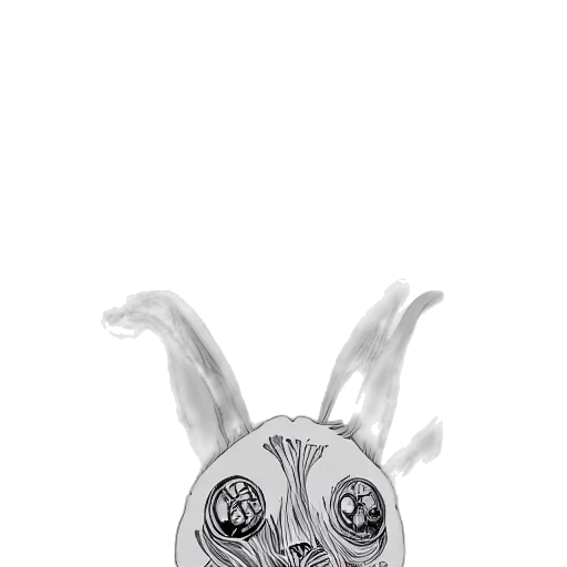 mask, animal, creature, face, cartoon, pencil sketch, photorealistic, concept art transparent PNG cut-out