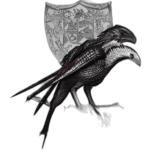 crown, dragon, animal, staff transparent PNG cut-out
