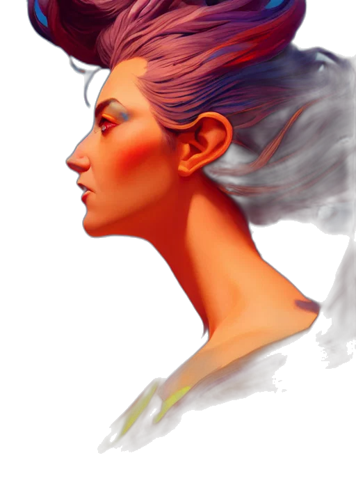 face, crown, photorealistic, fantasy art transparent PNG cut-out