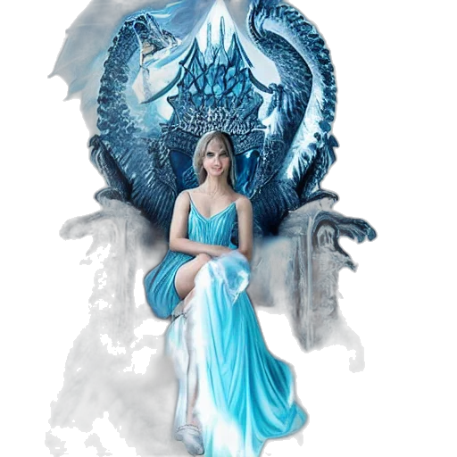 dragon, dress, fantasy art, concept art, pixel art, comic book art, underwater, fire transparent PNG cut-out
