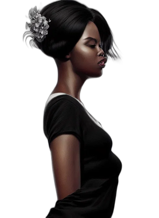 dress, face, hair, crown transparent PNG cut-out