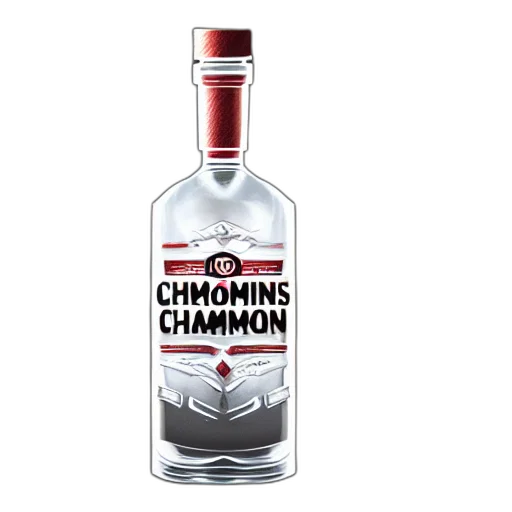 bottle, 3d render, photorealistic, league transparent PNG cut-out