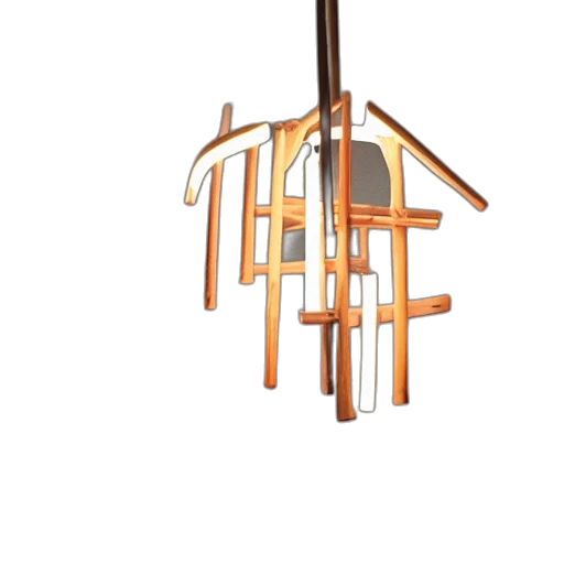 furniture, jewelry, 3d render, concept art, photorealistic, earth tones, designer, lamp transparent PNG cut-out