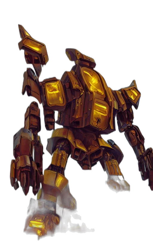 robot, weapon, creature, concept art transparent PNG cut-out