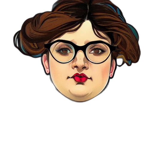 face, hat, staff, cartoon transparent PNG cut-out