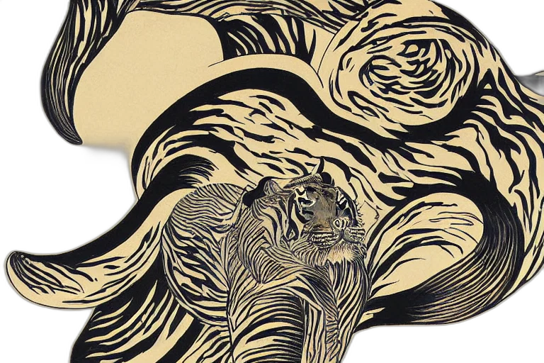 hair, crown, animal, fantasy art transparent PNG cut-out