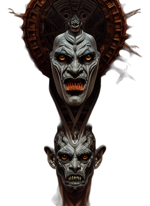 mask, face, staff, crown transparent PNG cut-out