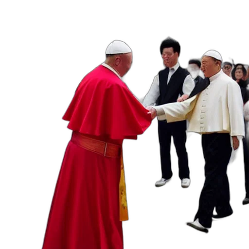 staff, 3d render, chinese, pope transparent PNG cut-out