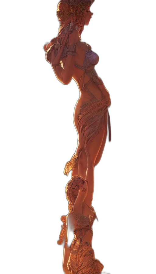staff, sword, 3d render, concept art transparent PNG cut-out
