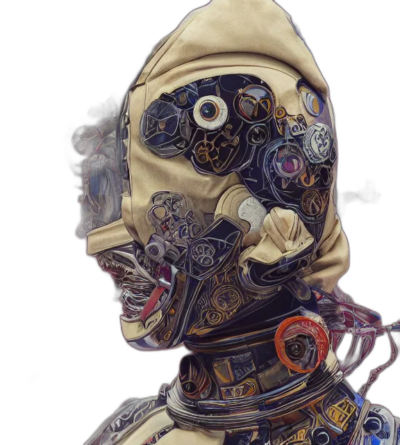 mask, robot, face, jewelry transparent PNG cut-out