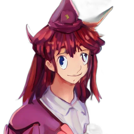 hat, staff, crown, dragon, anime, pixel art, fantasy art, watercolor transparent PNG cut-out