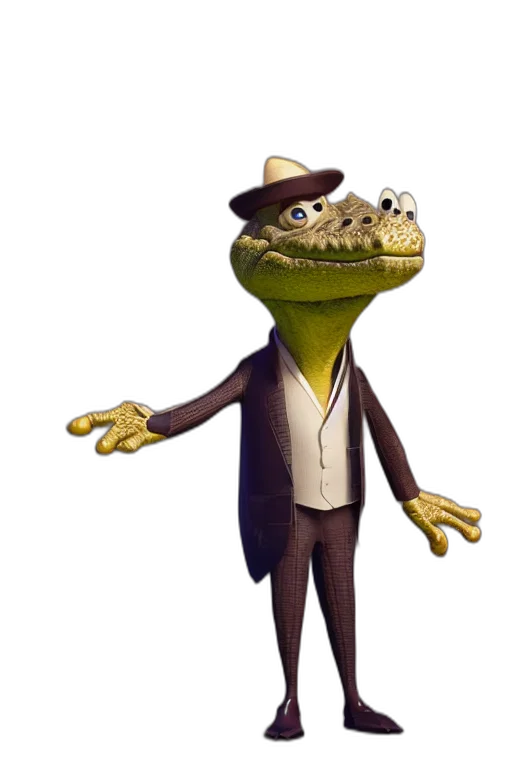 hat, staff, animal, creature transparent PNG cut-out