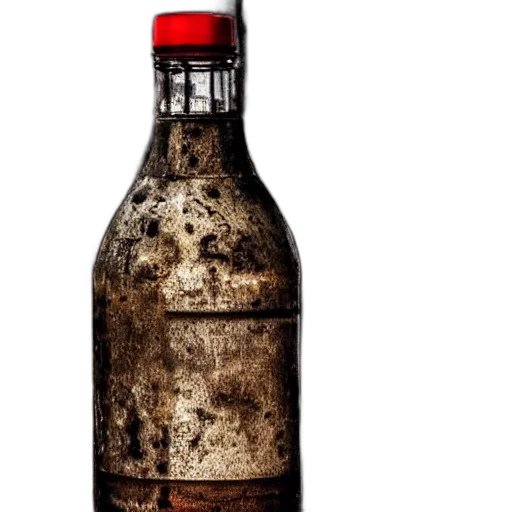 bottle, weapon, dress, jacket, photorealistic, 3d render, milk, over transparent PNG cut-out