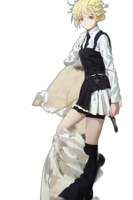 dress, jacket, staff, umbrella transparent PNG cut-out