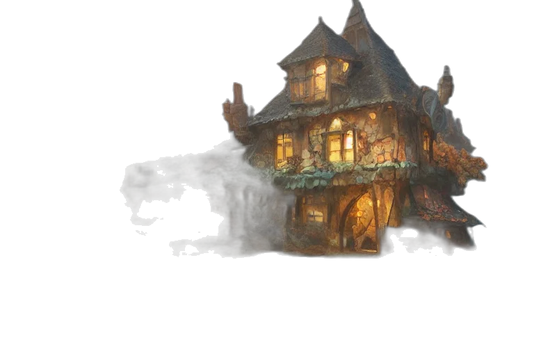 building, concept art, fantasy art, watercolor transparent PNG cut-out