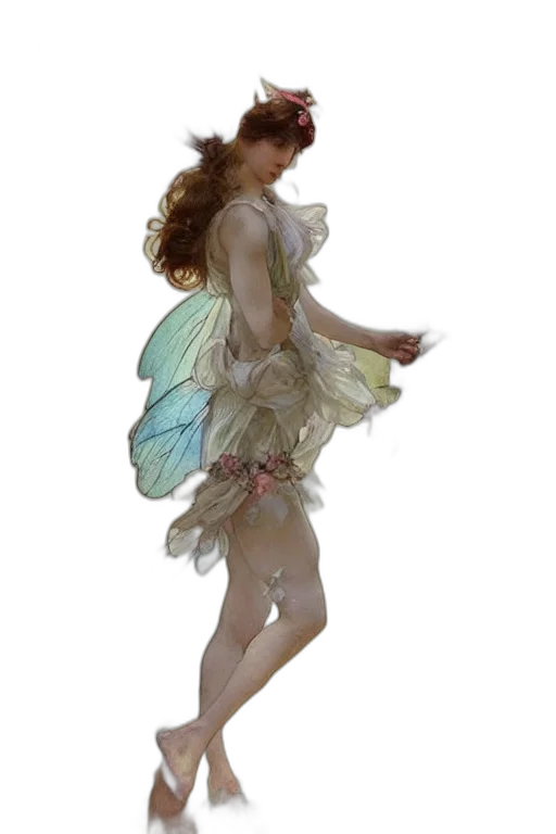 dress, fantasy art, concept art, oil painting transparent PNG cut-out