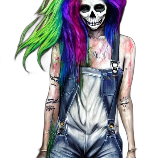 watercolor, fantasy art, cartoon, concept art, neon, colorful, dark, monochrome transparent PNG cut-out