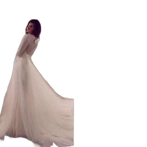 dress, hair, concept art, 3d render transparent PNG cut-out