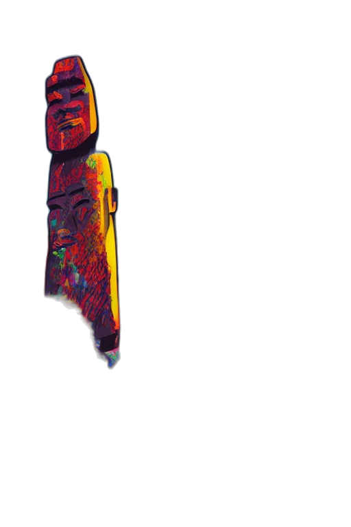 mask, face, staff, weapon, watercolor, concept art, pixel art, photorealistic transparent PNG cut-out