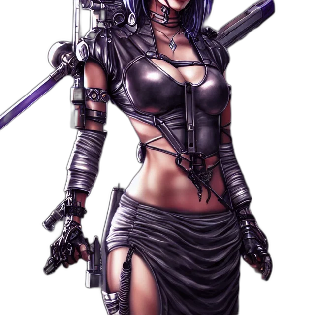 weapon, sword, staff, cyberpunk, comic book art, fantasy art, concept art, dark transparent PNG cut-out